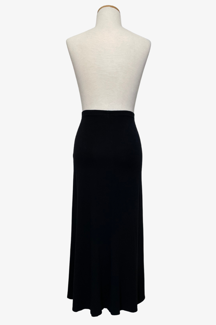 High Waist Skirt in Black Bamboo/Cotton