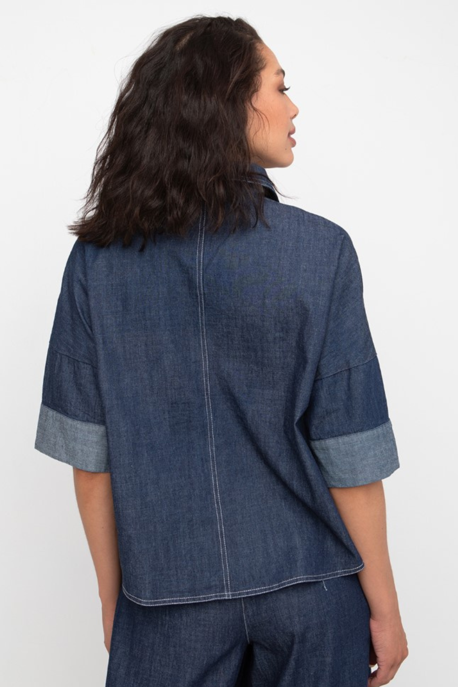 Zip Up Denim Jacket