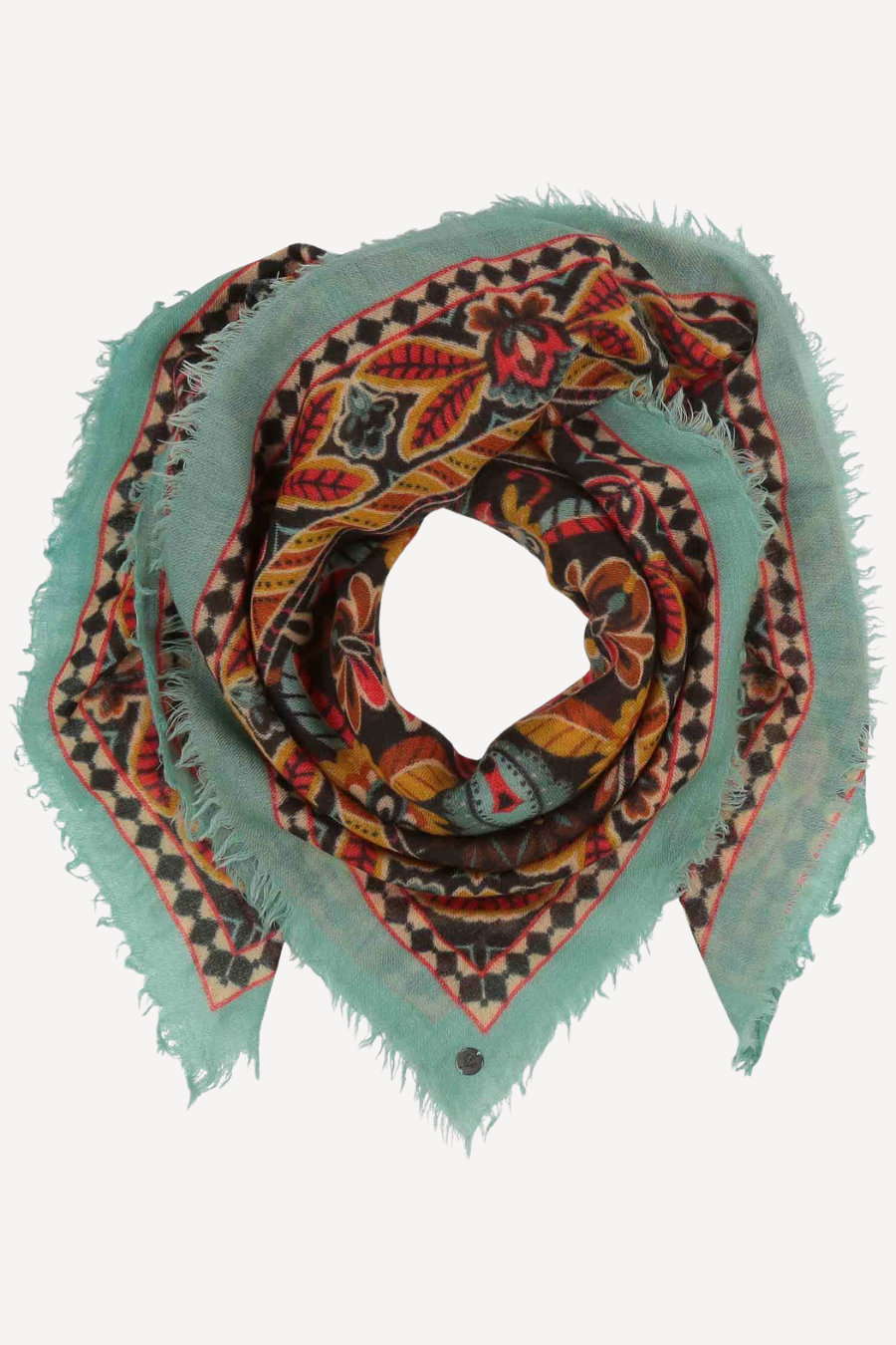 Paisley Boho Light Weight Wool Square Scarf-COMING SOON