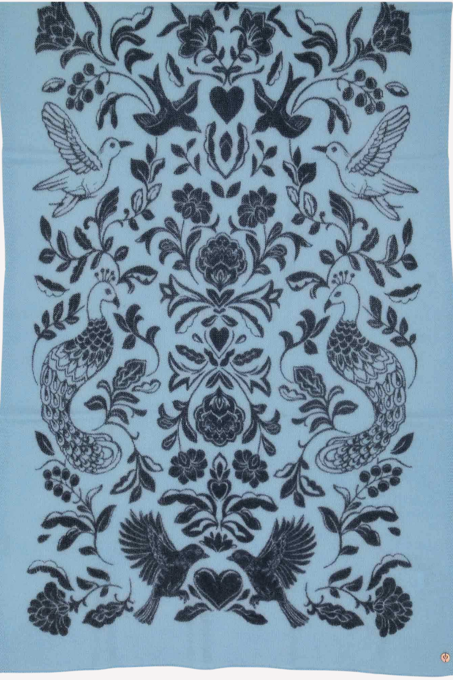 Knitted Wool Stole with Animal and Plant motif-COMING SOON
