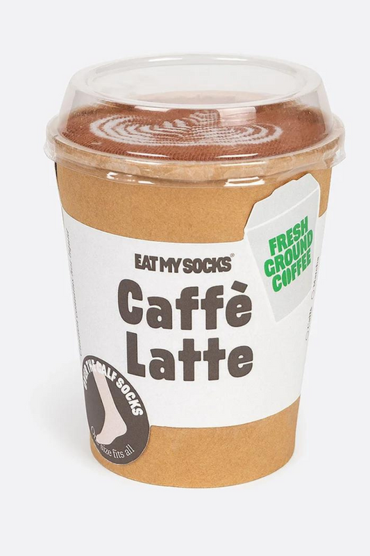 Unisex Cafe Latte Sock-3D Packaging
