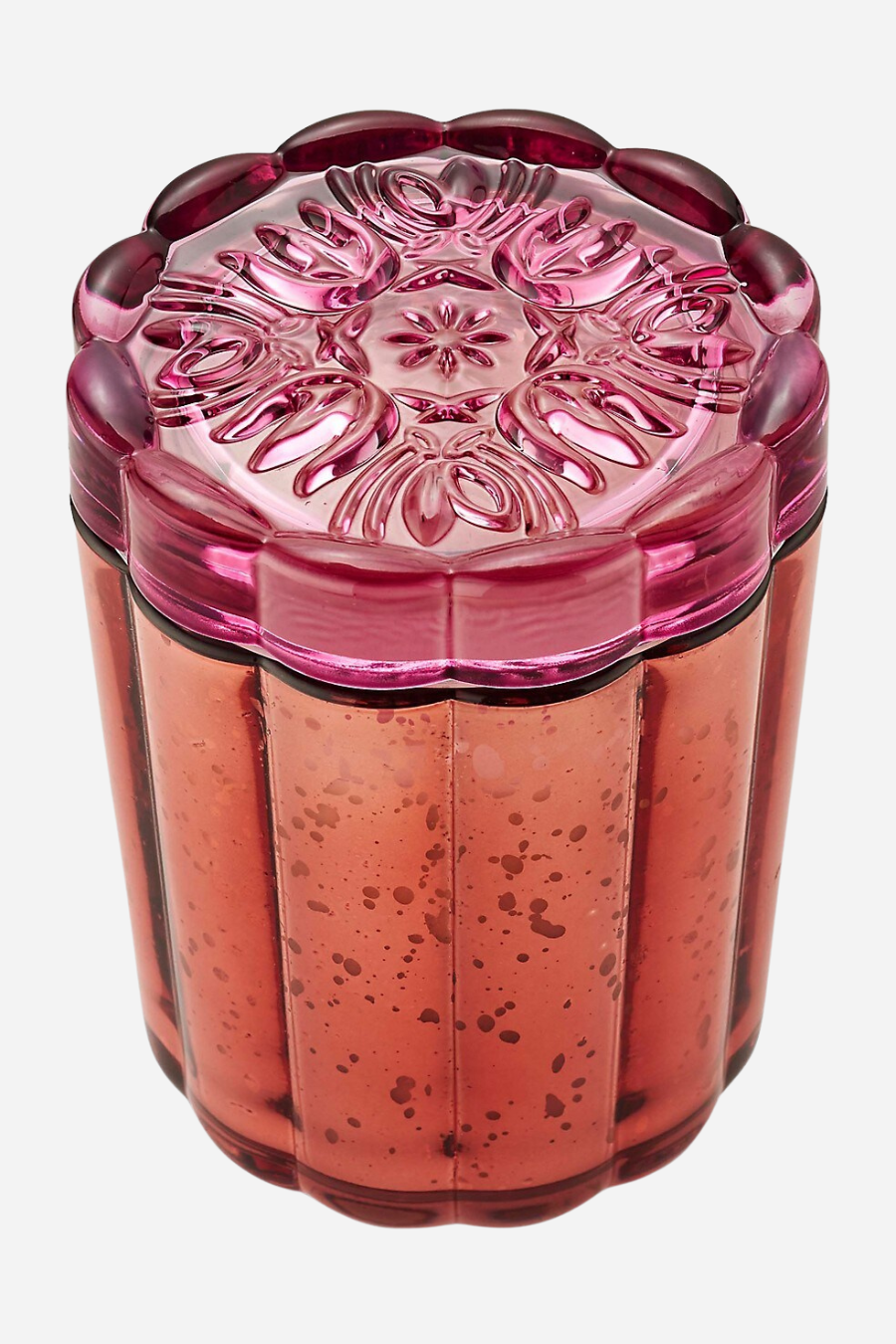 Pink Pepper Flourish Glass Candle