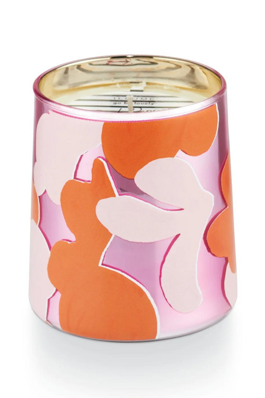 Pink Pepper Fruit Pearl Glass Candle