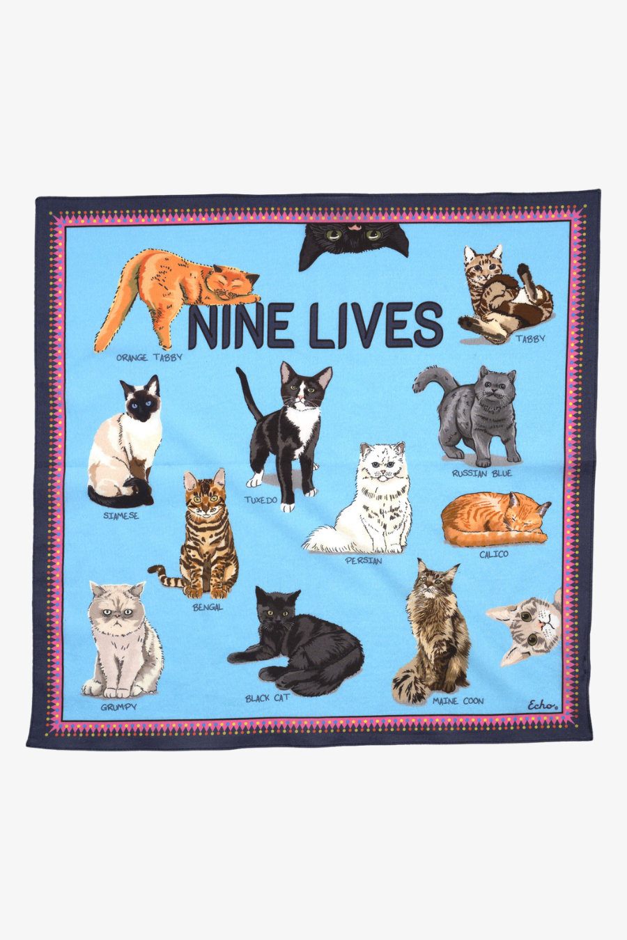 Nine Lives Cotton Bandana