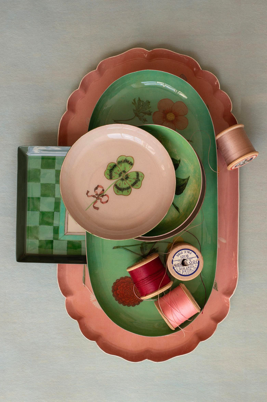 Clover Round Enamel Tray-COMING SOON