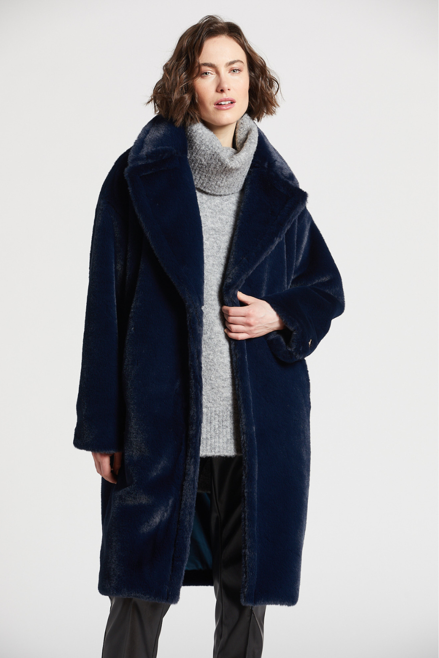 Studio, Jackets & Coats, Studio Faux Fur Jacket