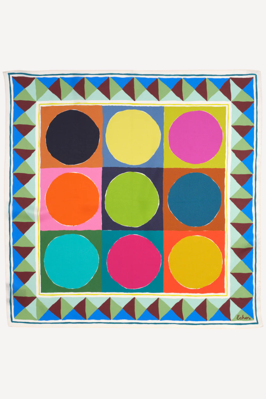 Painted Dots Silk Bandana