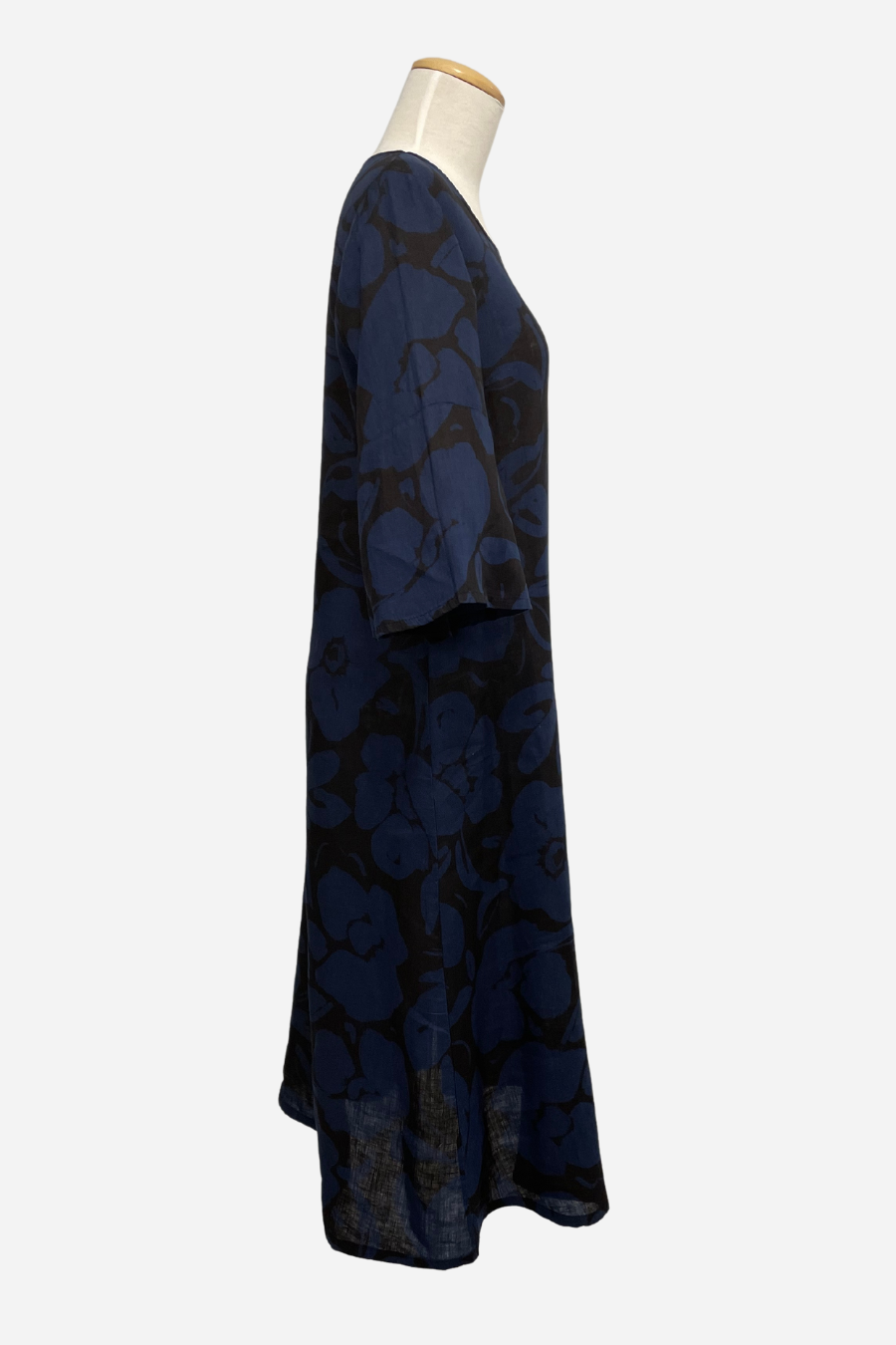Calista Maxi Dress in Fiore Print Light Linen