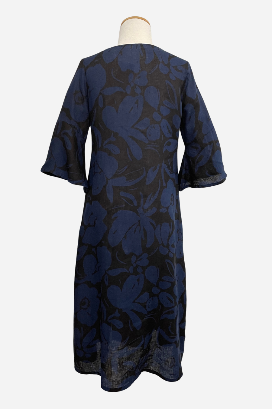 Calista Maxi Dress in Fiore Print Light Linen