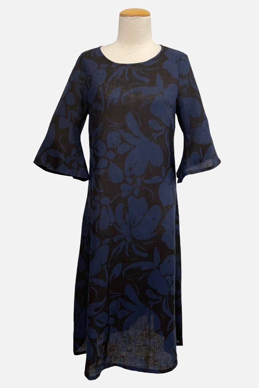 Calista Maxi Dress in Fiore Print Light Linen