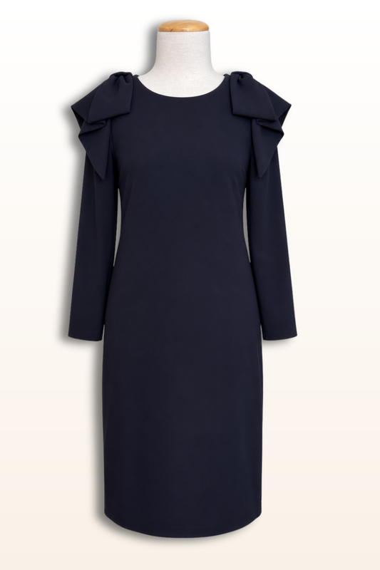 Bao Dress in Navy