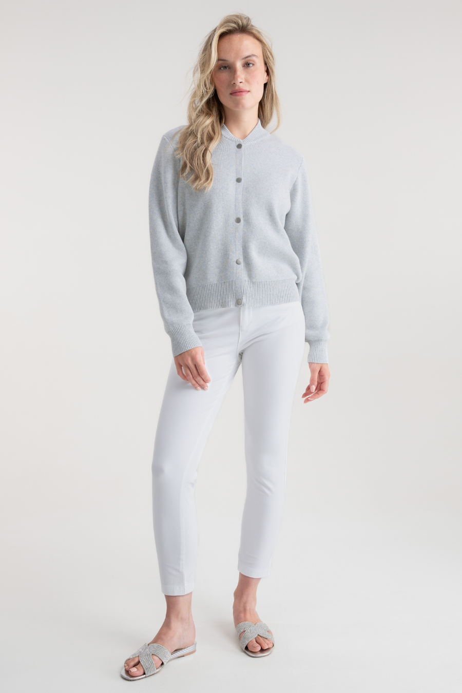 Cotton "Bomber" Cardigan/Jacket