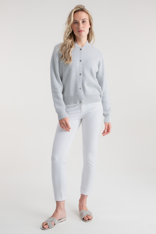 Cotton "Bomber" Cardigan/Jacket