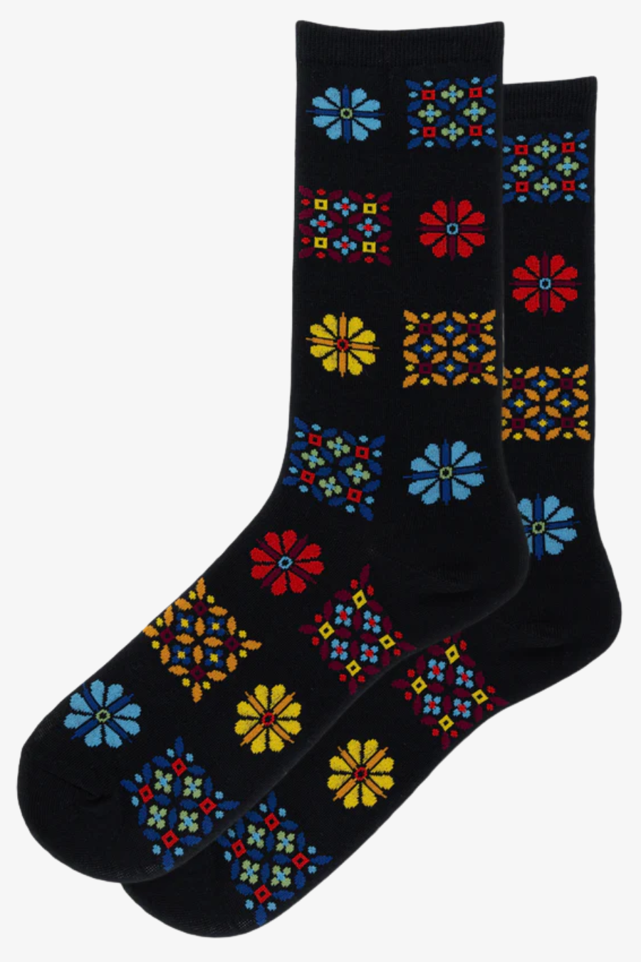 Floral Geo Socks
