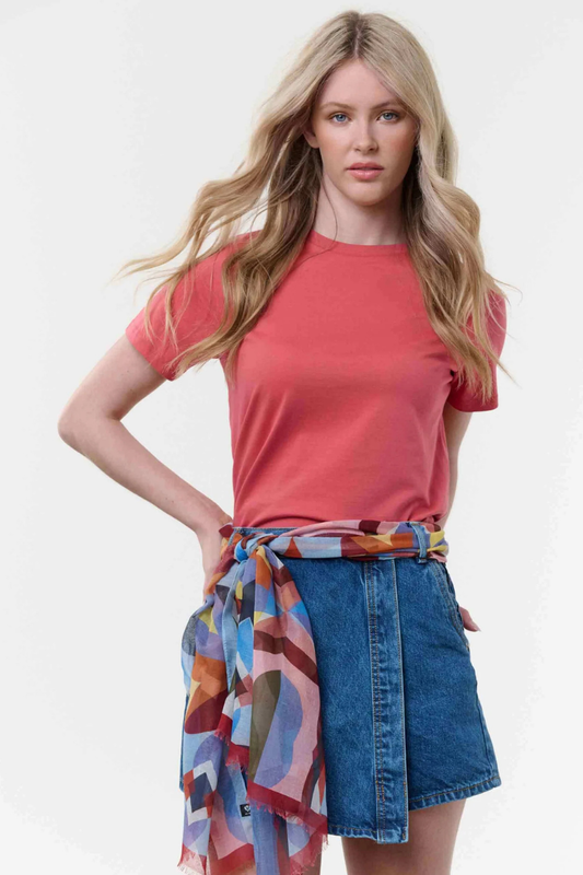 Bold Tile Print Scarf