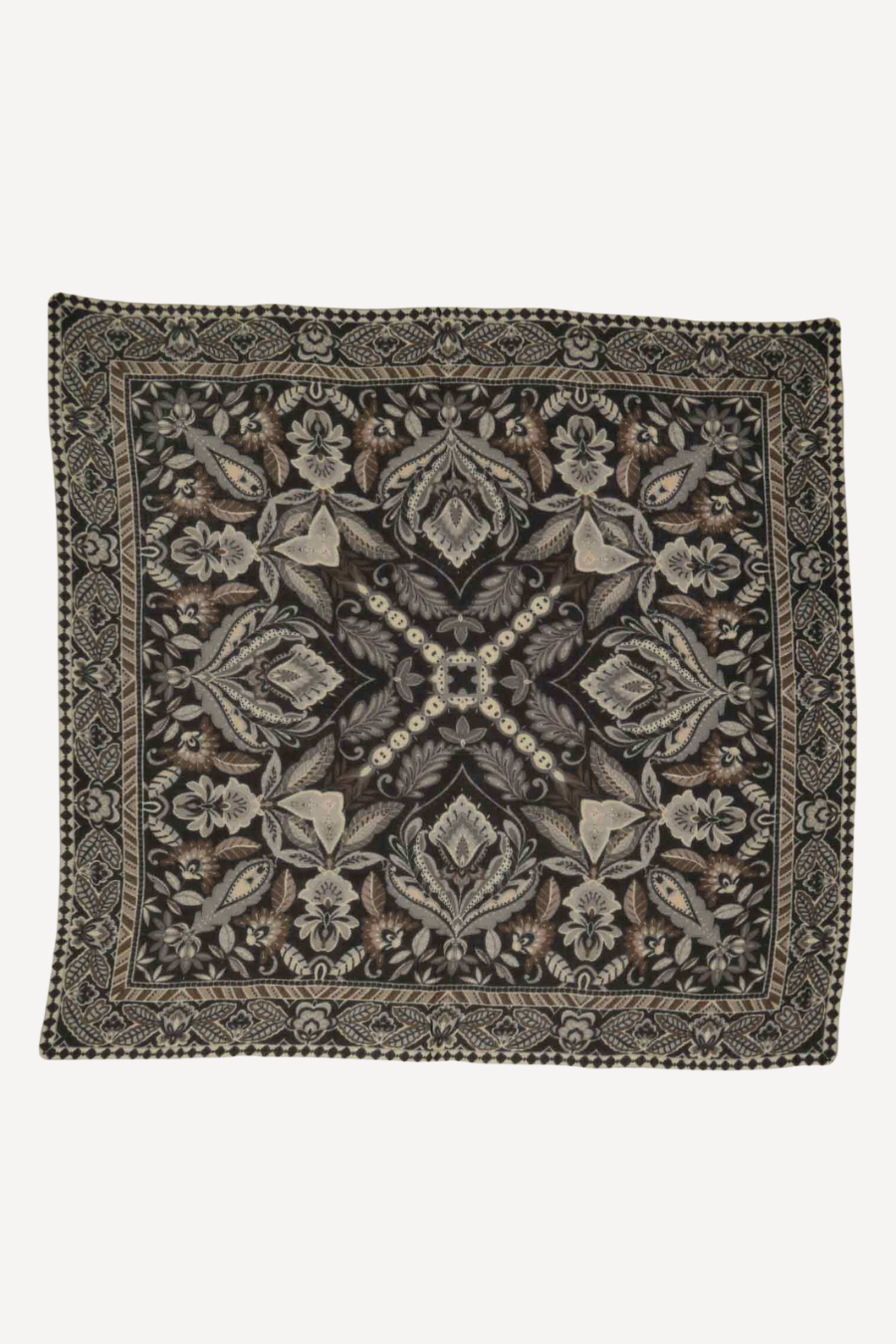 Paisley Boho Light Weight Wool Square Scarf-COMING SOON