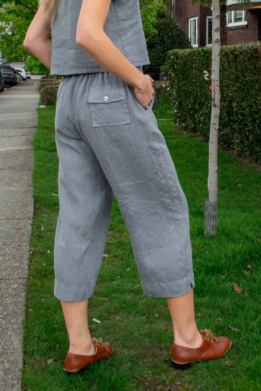 Saba Pant in Light Linen
