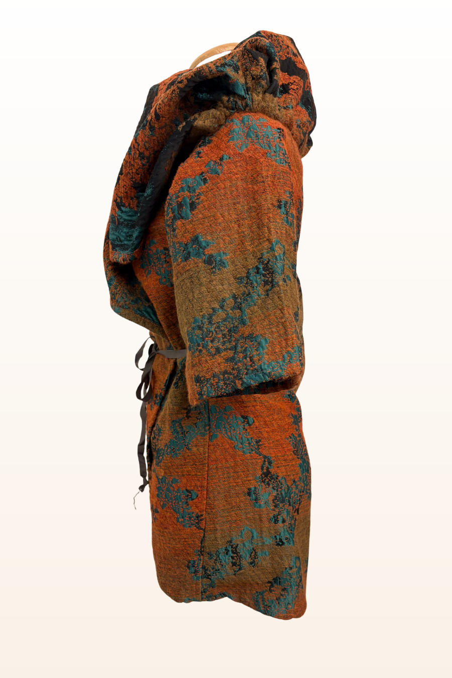 Bowie Jacket in Orange/Green Print-Vendor Sample Size Small