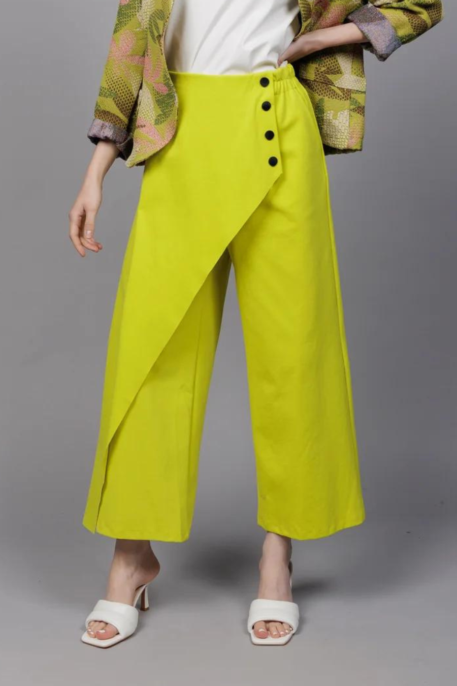 Chartreuse Cross Over Pant