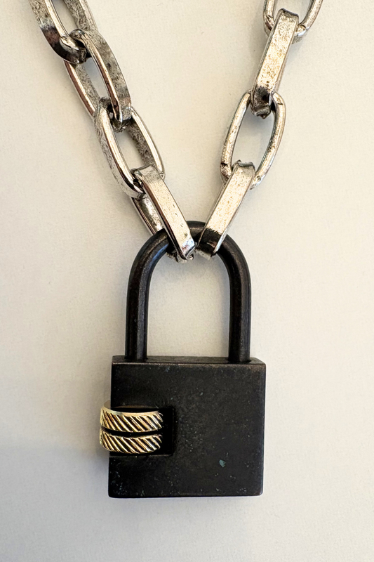 Black Lock Necklace