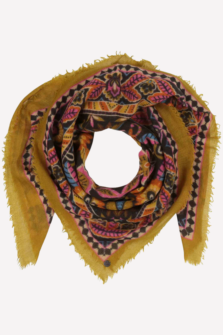 Paisley Boho Light Weight Wool Square Scarf-COMING SOON