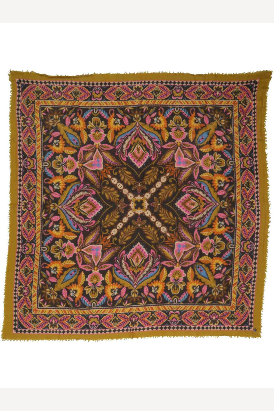 Paisley Boho Light Weight Wool Square Scarf-COMING SOON