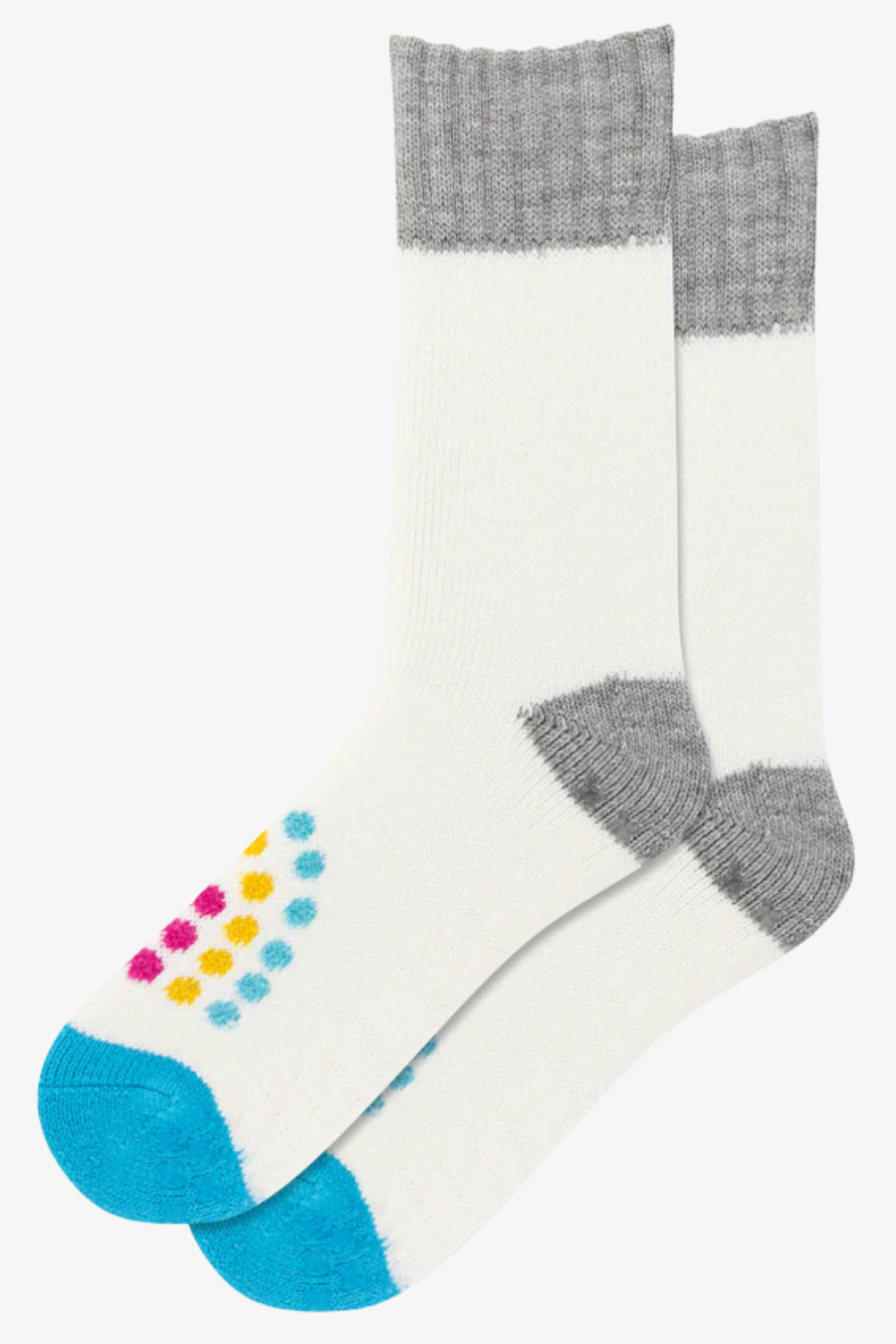 Rainbow Dot Non-Skid Slipper Sock