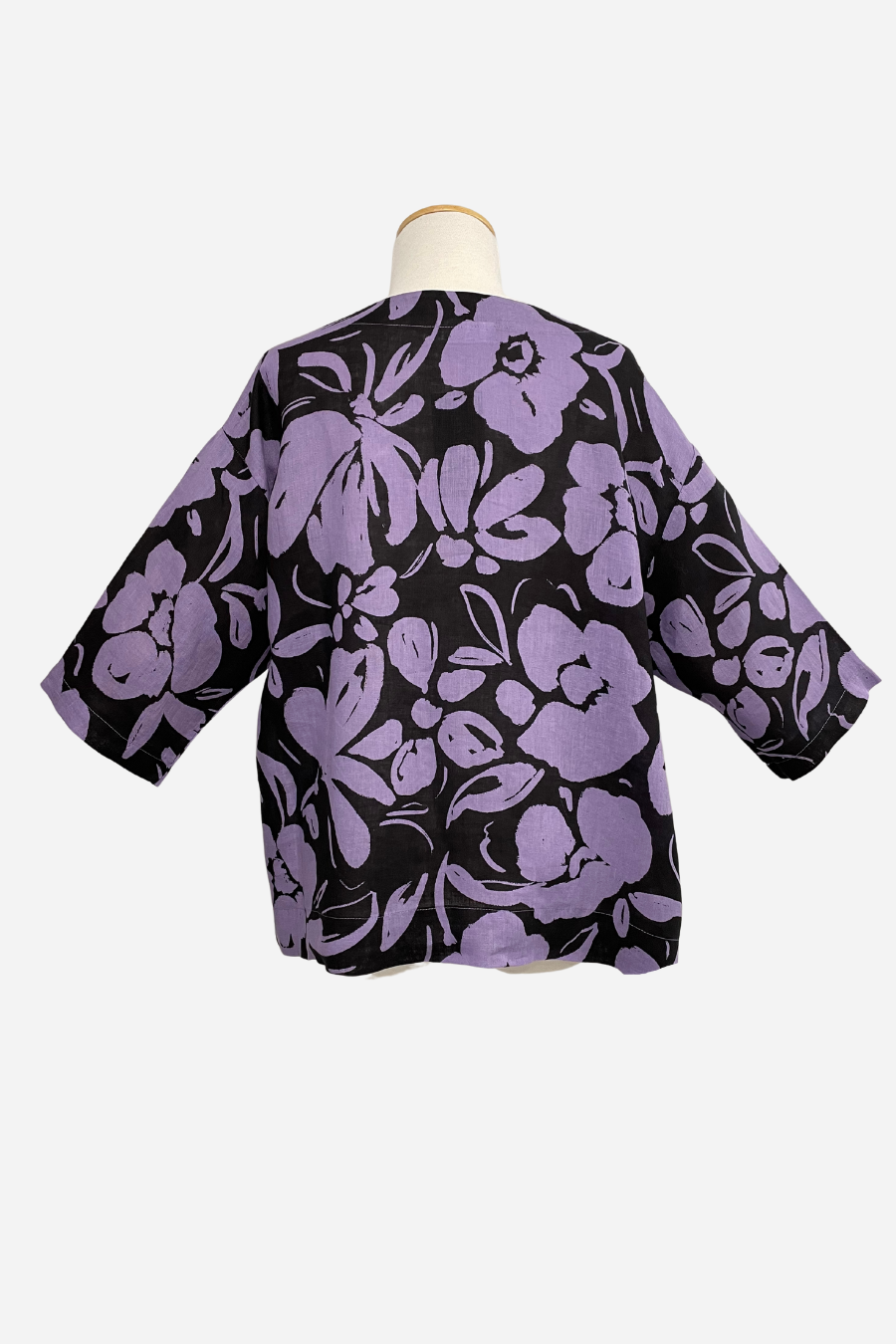 Resort Shirt in Light Linen Fiore Print