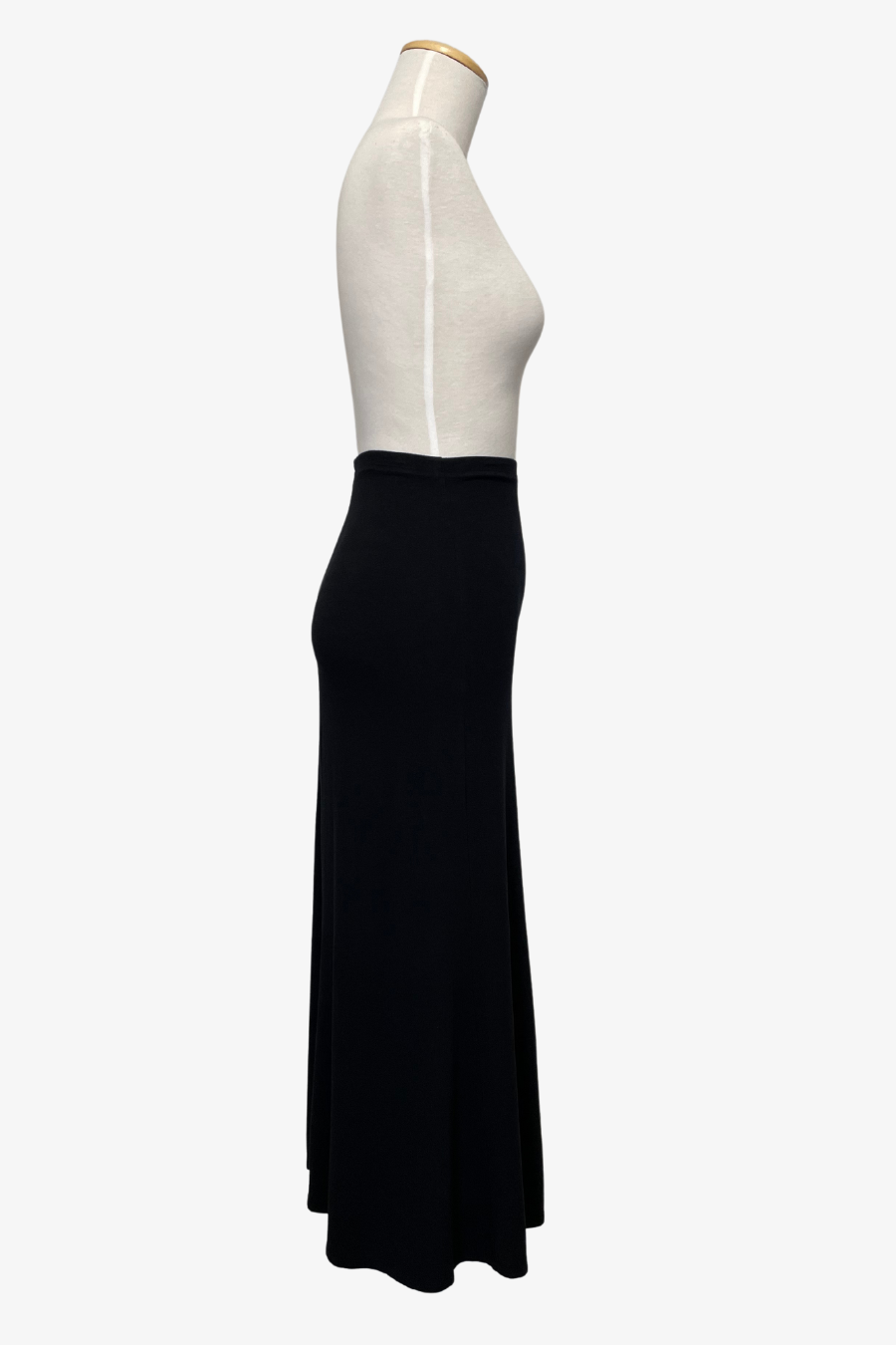 High Waist Skirt in Black Bamboo/Cotton