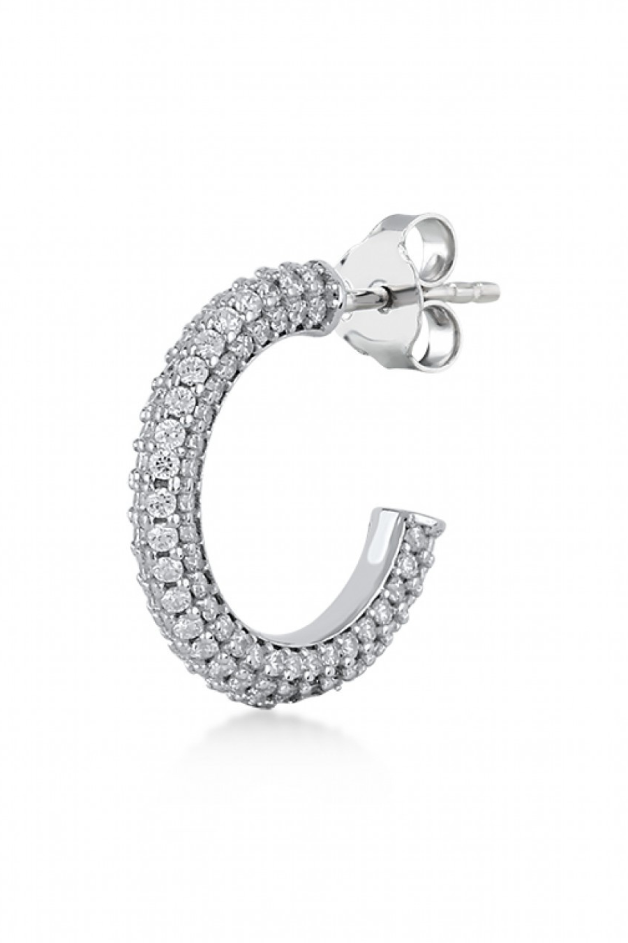 Small Crystal Hoop 5/8"