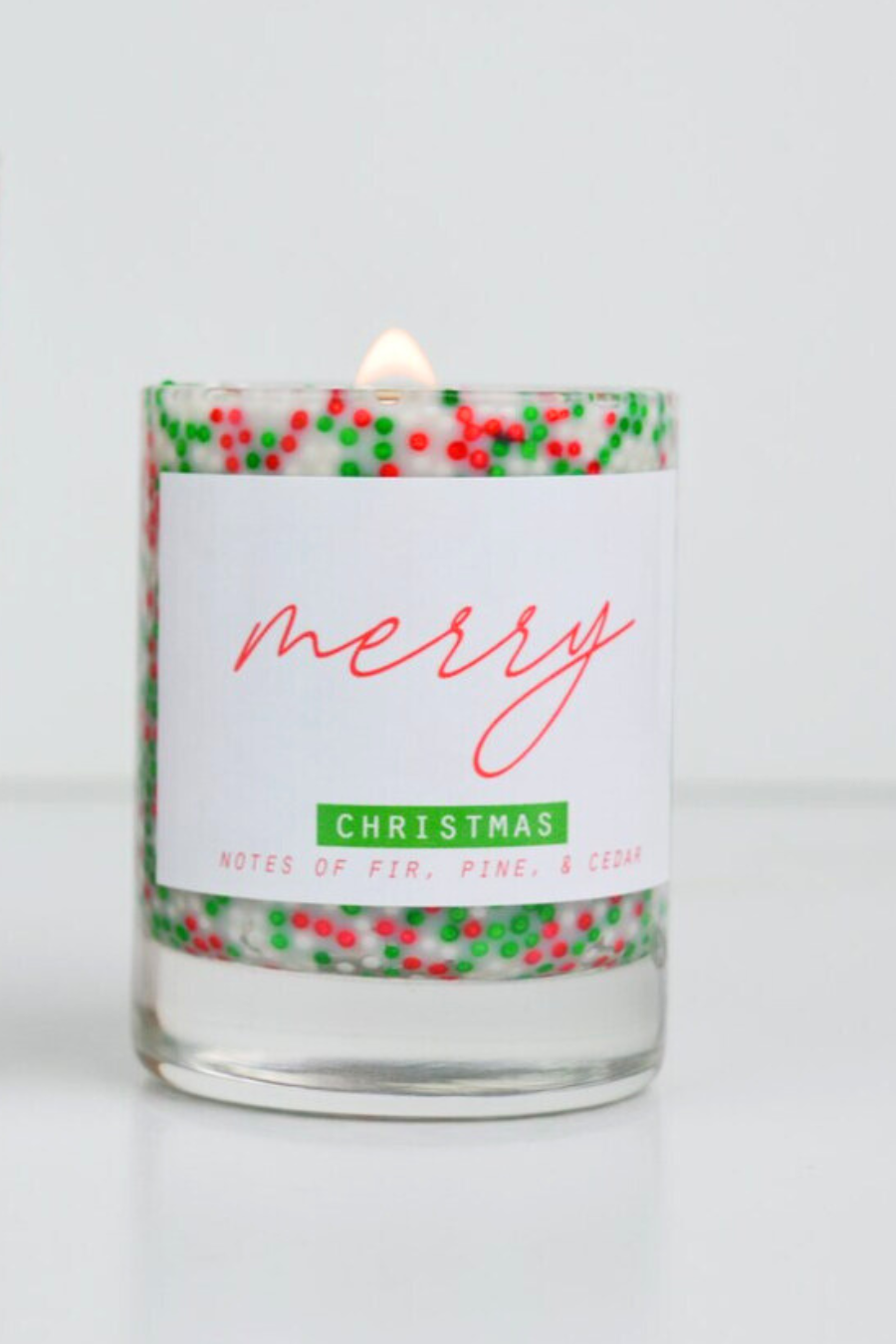 Merry candle in a Sprinkled Jar!