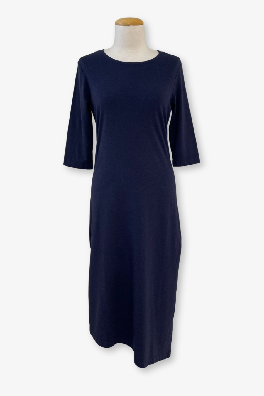 Sydney Dress in Navy Bamboo Cotton
