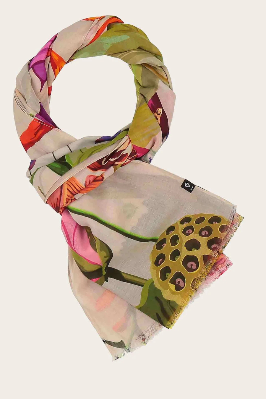 XLTropical Print Cotton Wrap