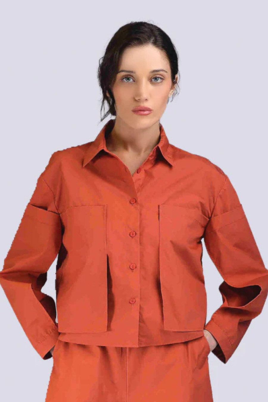 Deep Coral Pant and Jacket Set