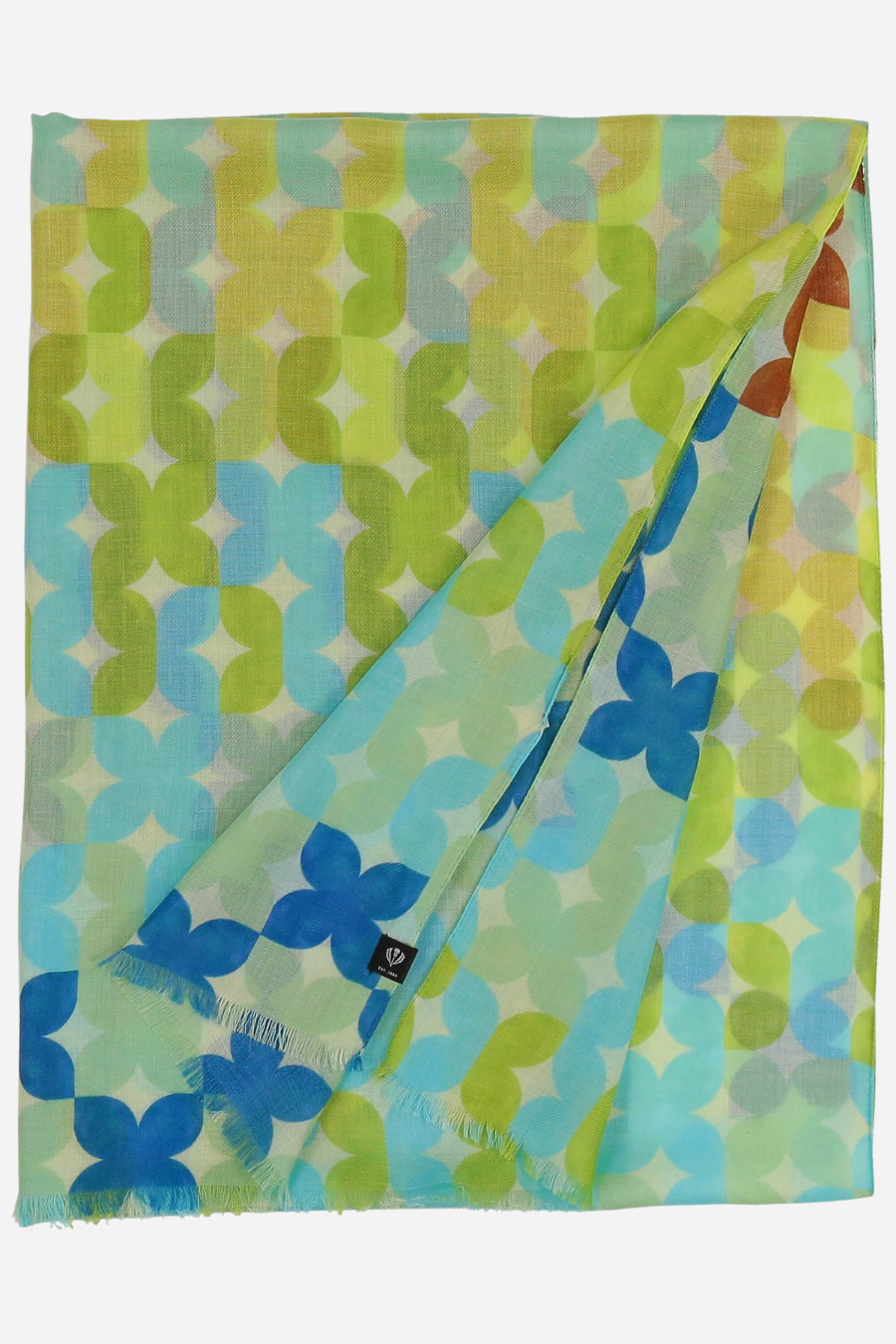 Tiled Floral Oblong Scarf