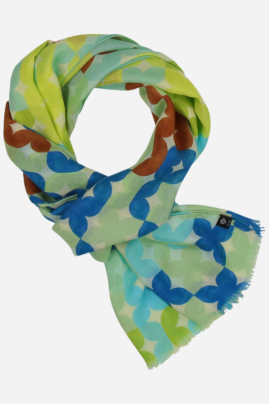 Tiled Floral Oblong Scarf