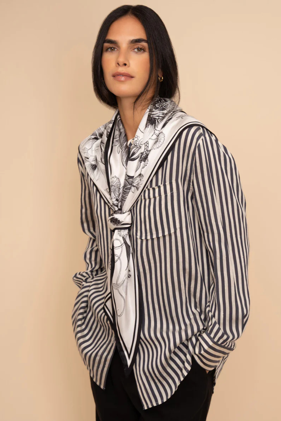 Sunkissed Silk Triangle Scarf