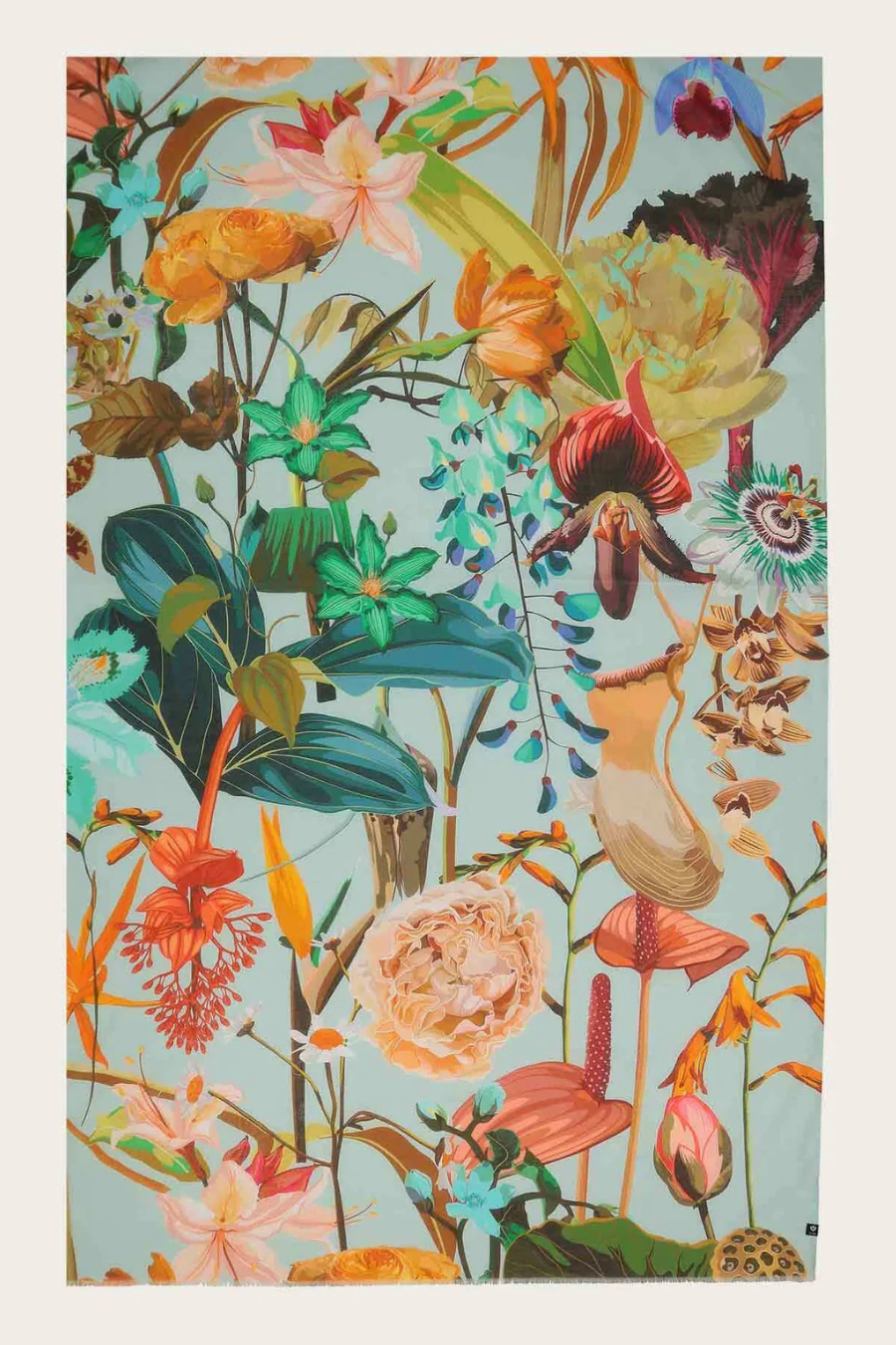 XLTropical Print Cotton Wrap