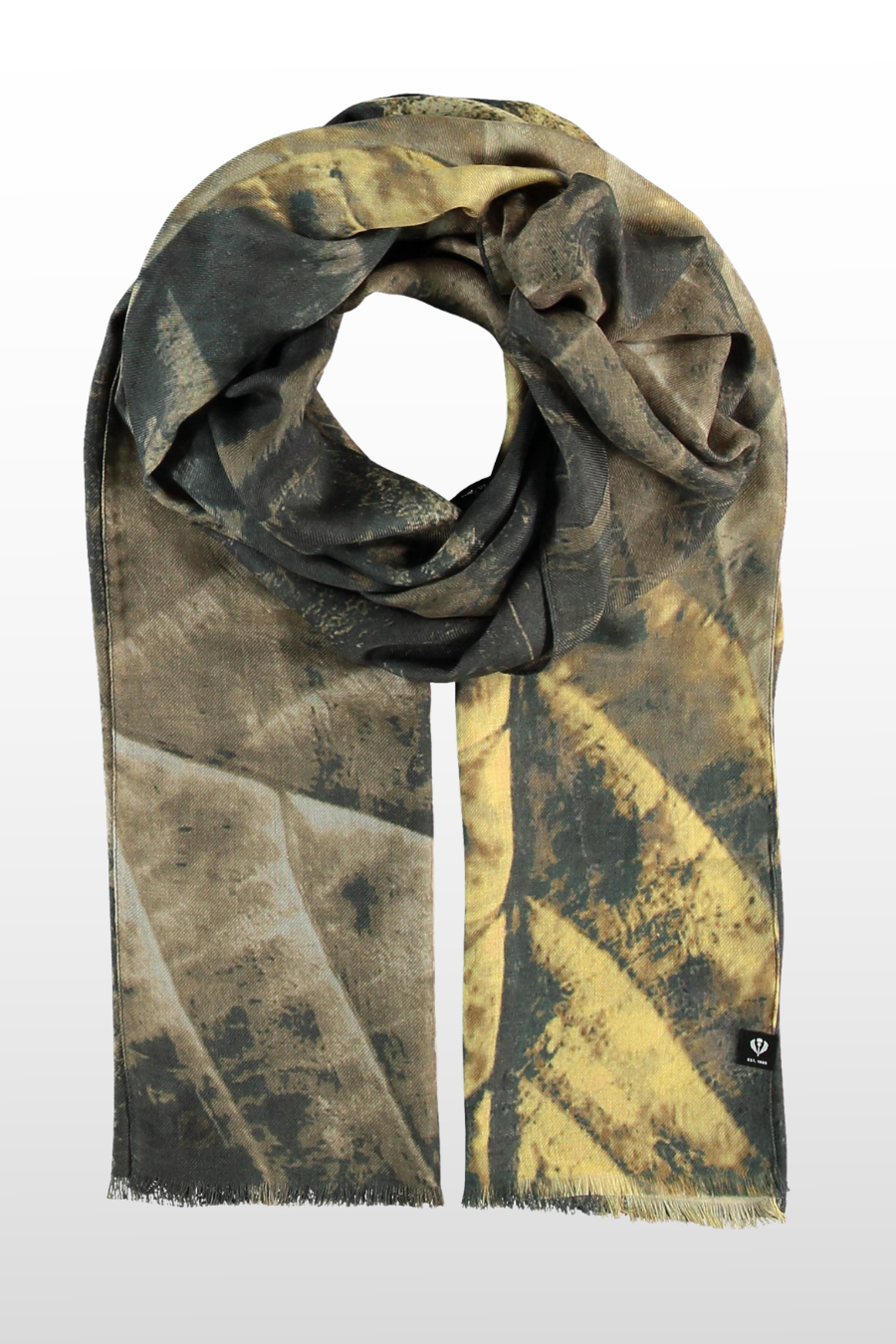 Sustainability Edition Leaf Imprint Scarf