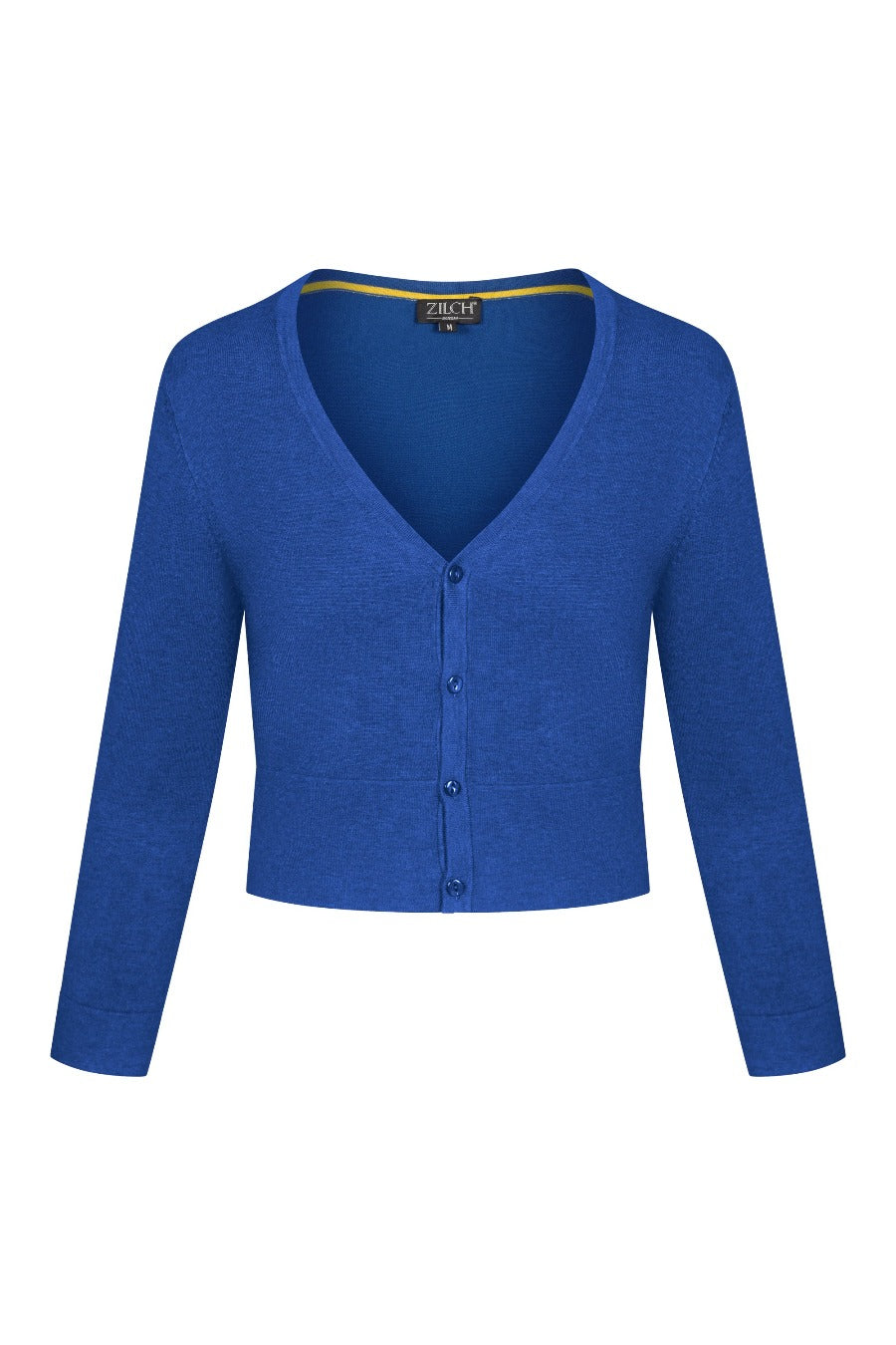 blue bamboo cropped cardigan