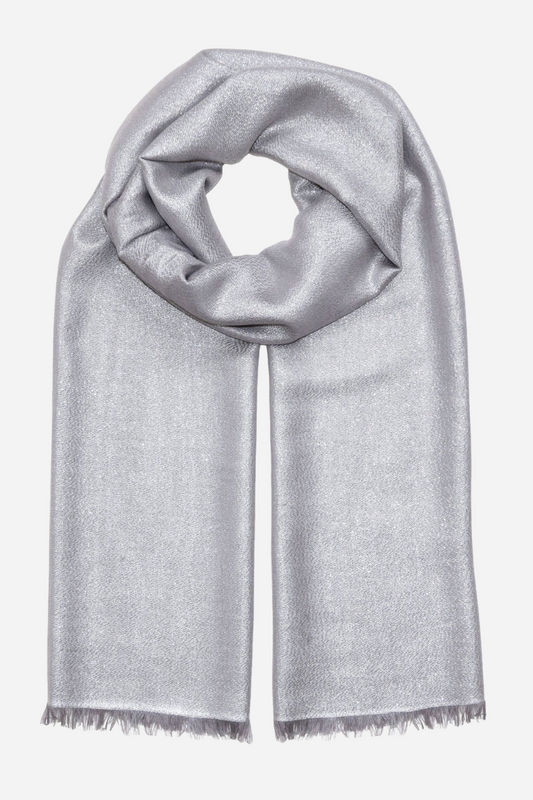 Essential Solid Metallic Shimmer Wrap Scarf
