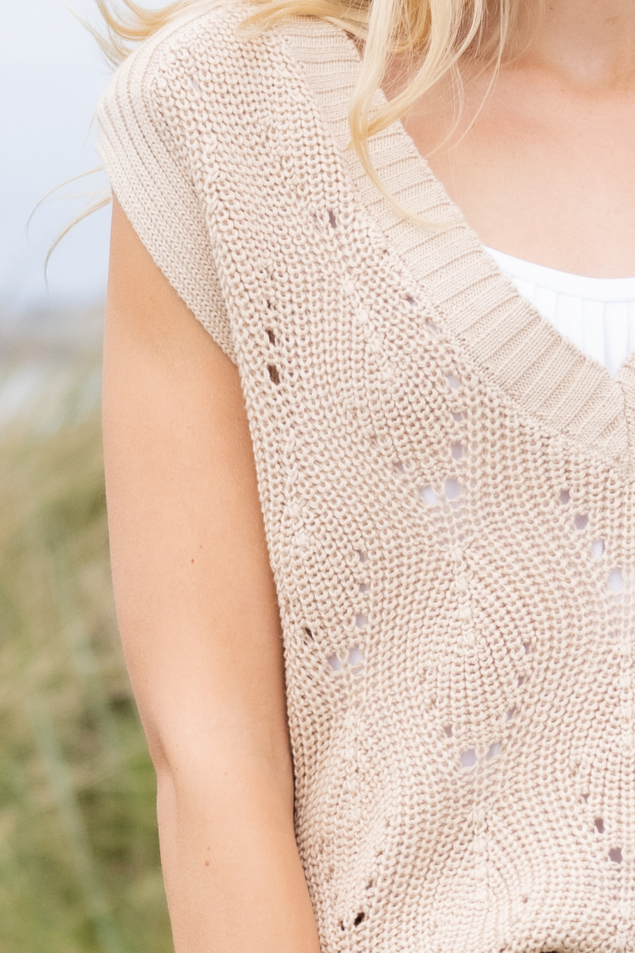 Knit V-neck Sweater Vest