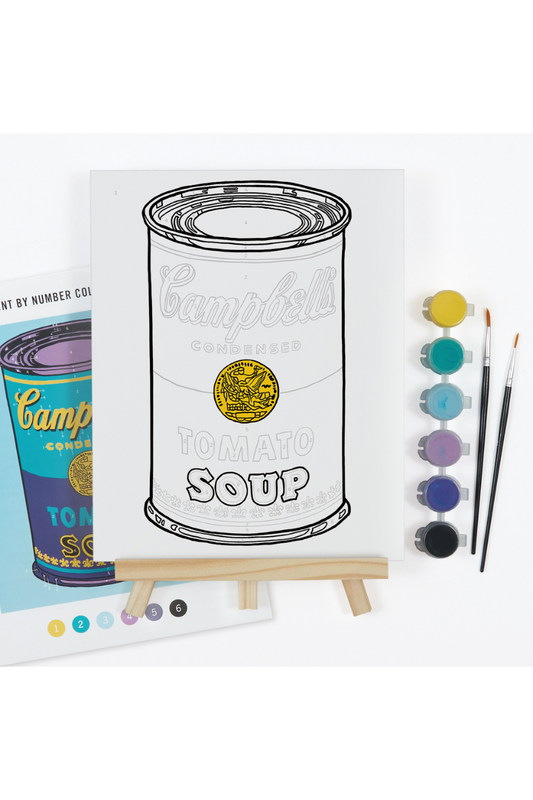 Andy Warhol Soup Can Paint By Number Kit