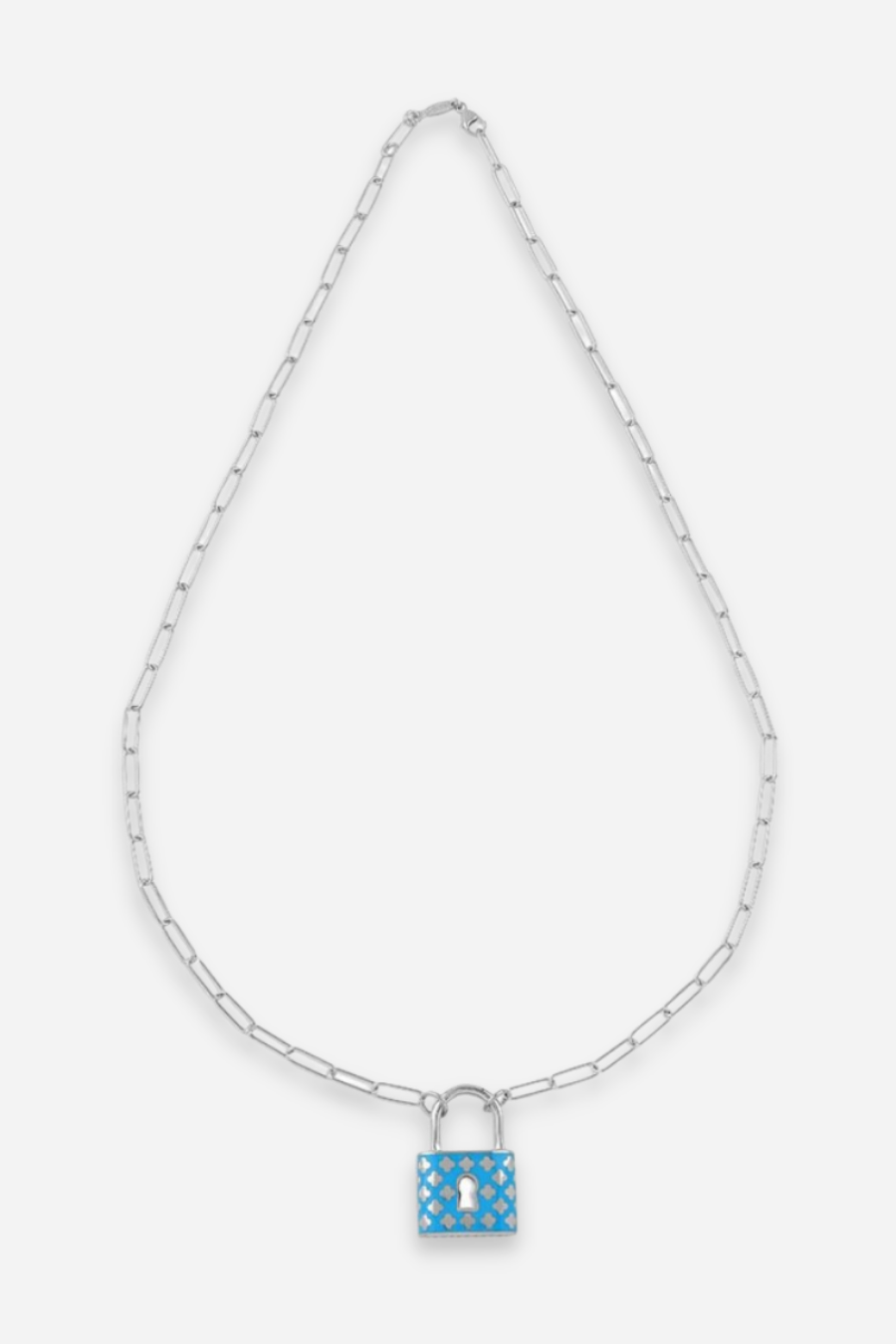 Clover Padlock Necklace