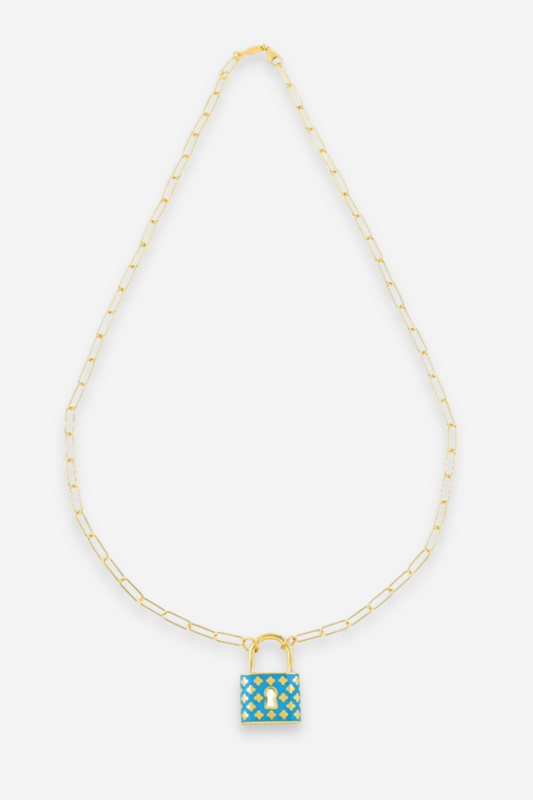 Clover Padlock Necklace