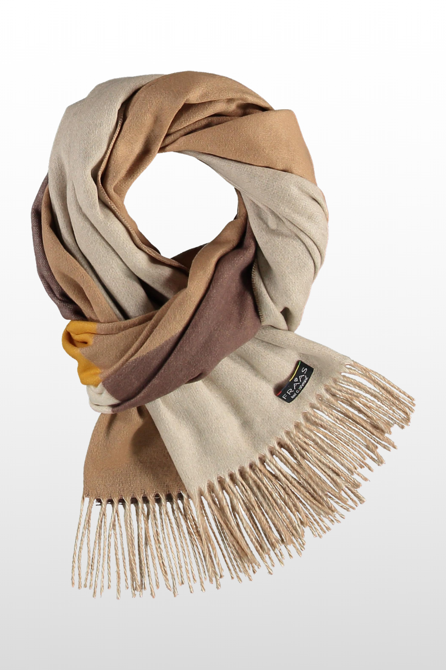 Diagonal Block Stripe Cashmink® Wrap Scarf