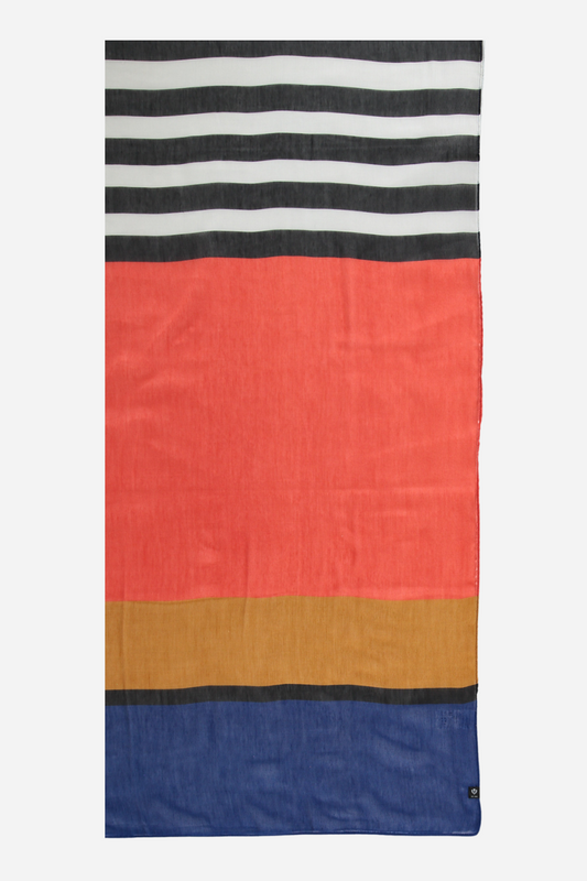 Beach Stripes Polyester Print Wrap