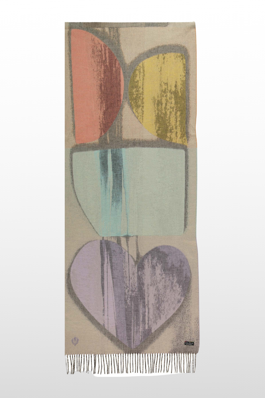 Brushstroke Hearts Oversized Cashmink® Scarf