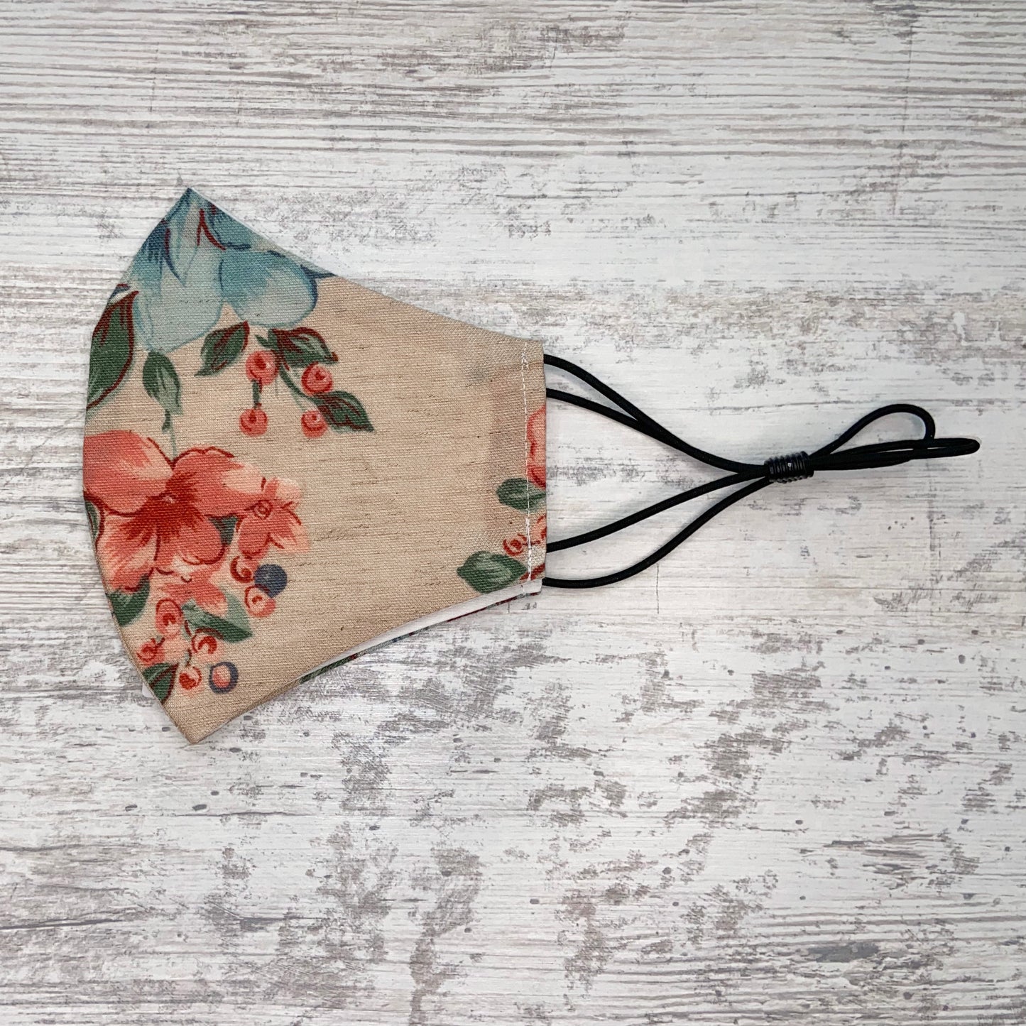 Linen Floral Mask