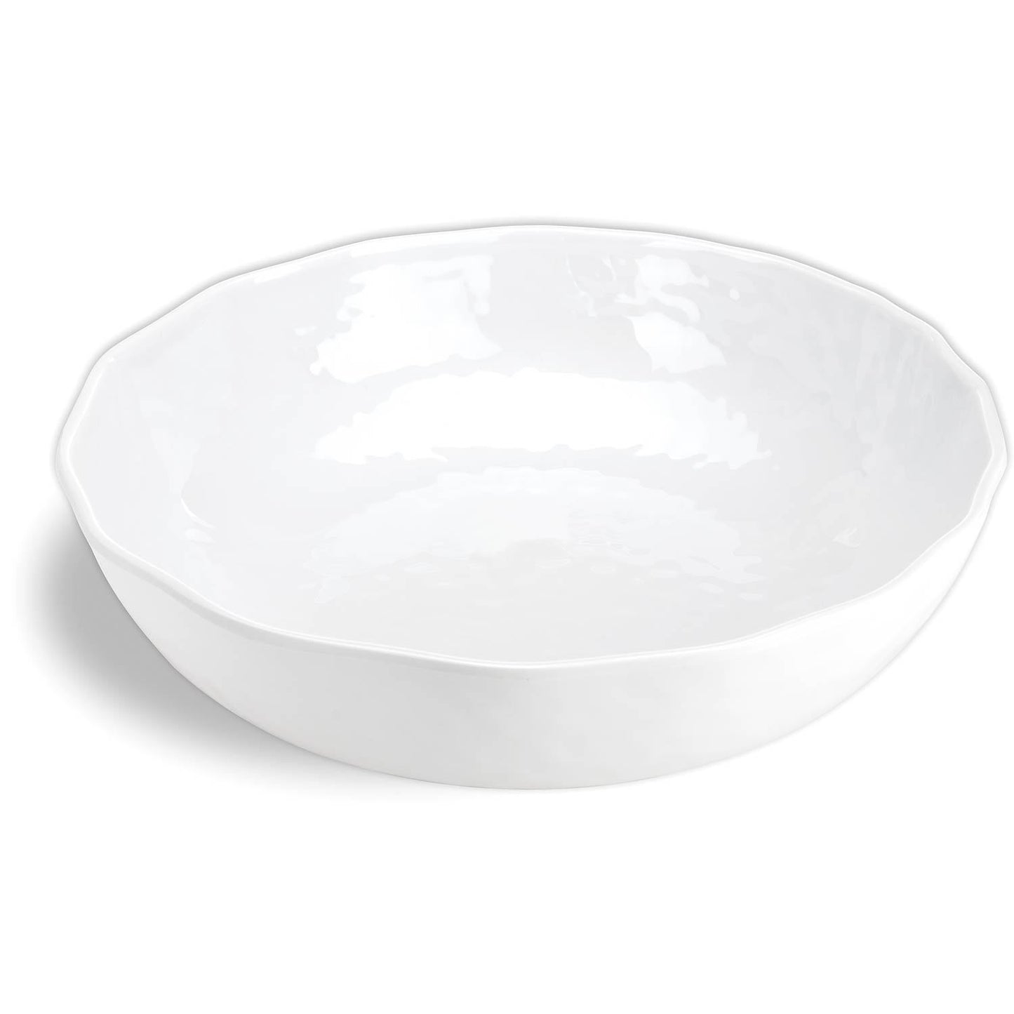 White on White Melamine Bistro Bowl